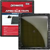 Catchmaster Jumbo Rat &amp; Mouse Glue Traps 6 Pack, XL Heavy Duty Sticky Traps | Extra Large Glue Trays For Rats, Mice, Snakes &amp; Spiders, Ready To Use Rat Traps Indoor For Home, Garage &amp; Basement