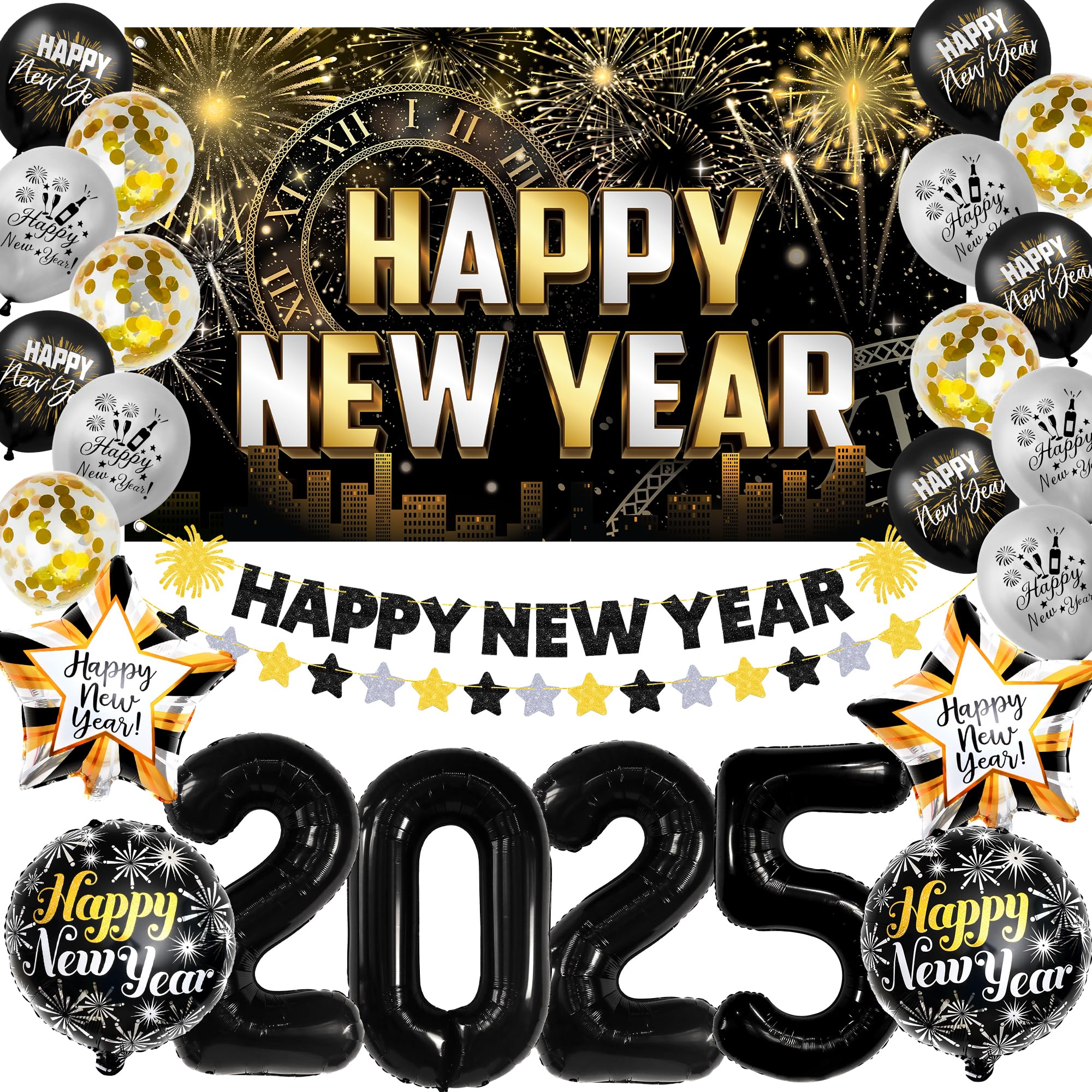 KatchOn, New Years Eve Party Supplies 2025 Set - Big...