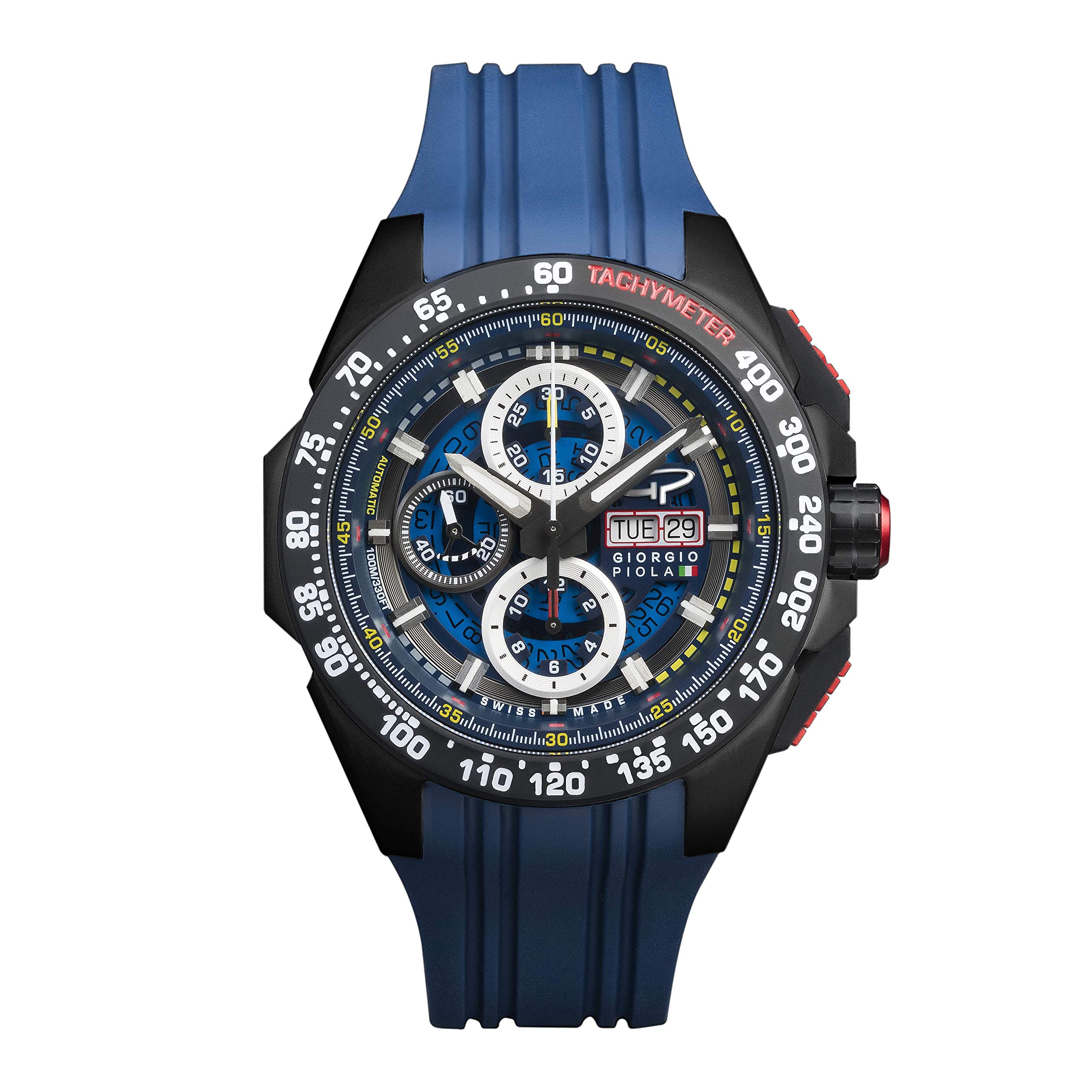G5 Delta - Black Automatic Titanium Swiss Sport Chrono Watch (Black PVD Coating)