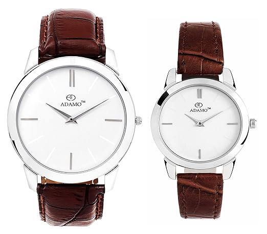 Slim Analog White Dial Unisex Watch - AD6472BR01