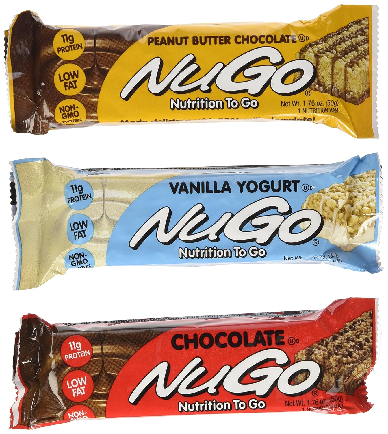 NuGo Nutrition Bar Variety Pack, 24 Count Health