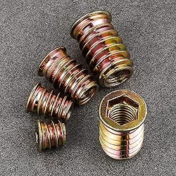 Wensilon 5/16”-20 100Pcs Threaded Insert for Wood