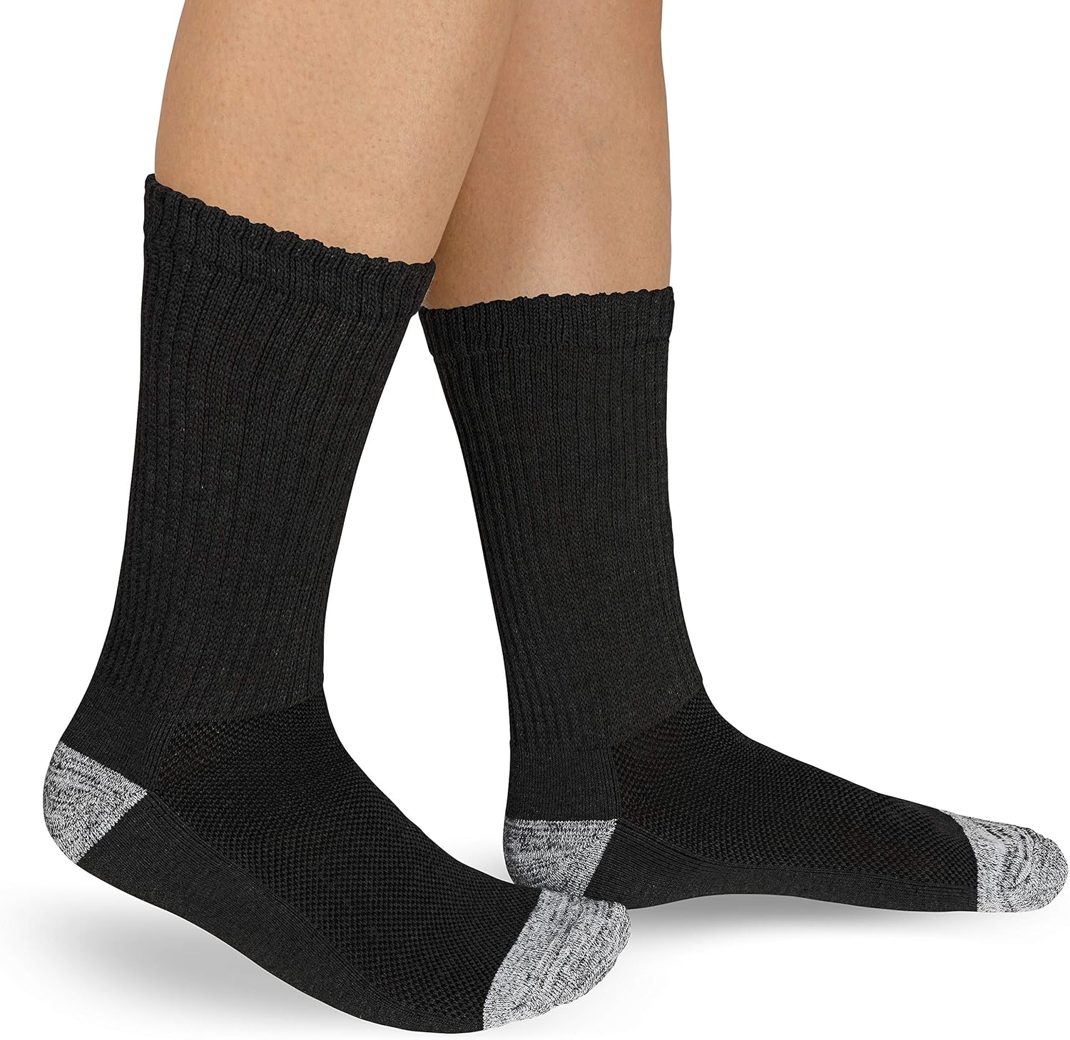 Diabetic Socks Women & Men | Wide Non Binding Edema, Neuropathy Socks (6-pairs): Clothing