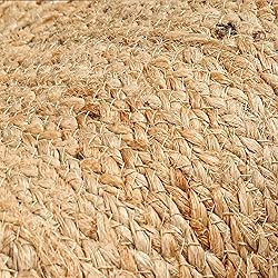Hand Woven Farmhouse Jute Area Rug 6x9 Ft Round