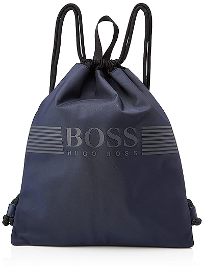 BOSS Herren Pixel_Drawstring Schultertasche, Blau (Navy), 0.1x42x39 cm
