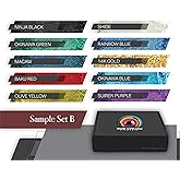 Eye Candy Pigments Variety Mica Pigment Powder Set B - Epoxy Resin Art - Woodworking - Cosmetic Grade Mica Powder - Bath Bombs - Pigment Powder Variety Pack - 50g - Non-Toxic - Skin Safe