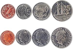 HOBBY OF KINGS Set of 4 Coins from Cayman Islands. 1, 5, 10, 25 Cents. 1999-2017