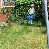 Garden Games Child Swing Seat with Safety Grip and Weatherproof Ropes (Green) view 4