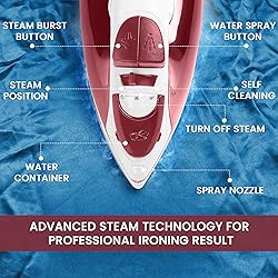 Utopia Home Steam Iron for Clothes With Non-Stick