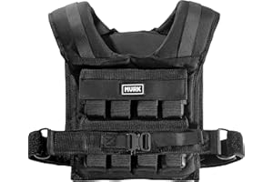 MVRK Weighted Vest Men 15lbs | 25lbs | 35lbs | 45lbs | 65lbs | 80lbs | 100lbs - Weighted Workout Vest With Removable Iron Weights, Heavy Duty Weighted Exercise Vest For Functional Training & Calisthenics - Weight Vest for Men