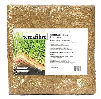 Terrafibre Hanf Grow Mats (40, 5' x 5')