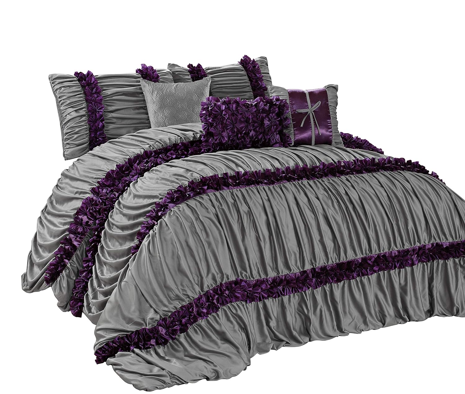 Best Purple Ruched Bedding The Best Home
