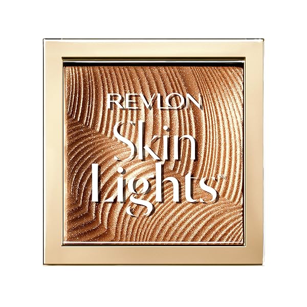 REVLON SKINLIGHTS PRISMATIC POWDER BRONZER, TRANSLUCENT-TO-BUILDABLE COVERAGE, 110 SUNLIT GLOW, 0.31 OZ (PACK OF 1)