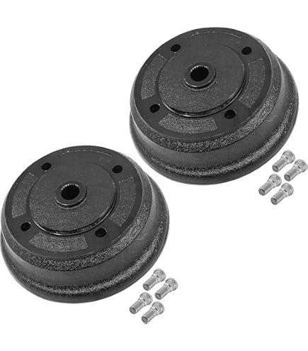 Brake Drum Set Caltric Front With Seals - Compatible With Kawasaki