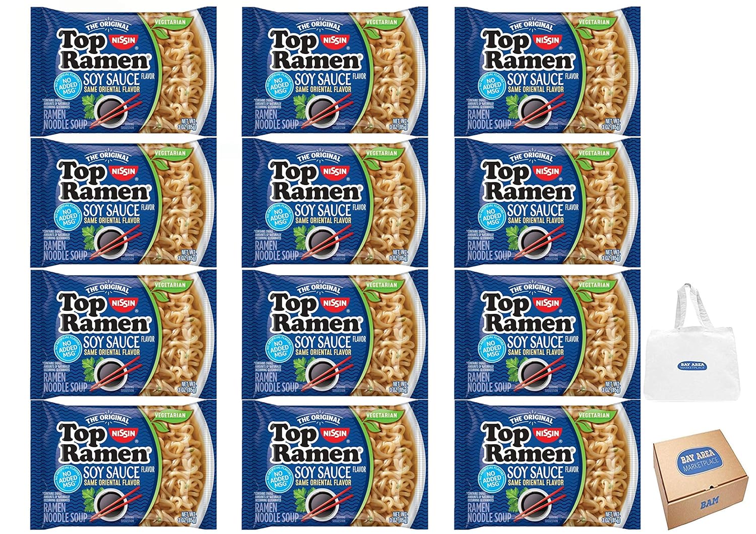 Nissin Top Ramen, Soy Sauce Flavor, The Original Instant