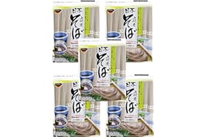 PARSIC J-Basket Japanese Noodles 5-Pack Set, Buckwheat