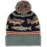 KAVU Herschel Cuffed Beanie Hat - Keep Your Head and Ears Warm in Style - Go Fish