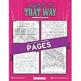 Coloring Broadway - & Juliet Inspired Coloring Pages (Set of 4), I Want it That Way Musical Merchandise, Printed on Matte Card Stock (8 1/2” x 11”), Ideal Gift for a Broadway Theater Lover