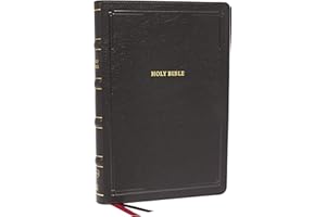 NKJV, Deluxe Thinline Reference Bible, Large Print, Leathersoft, Black, Thumb Indexed, Red Letter, Comfort Print: Holy Bible, New King James Version