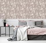 Arthouse Stone Texture Wallpaper Blush Pink Rose Gold Feature Wall 10m x 0.53m view 2