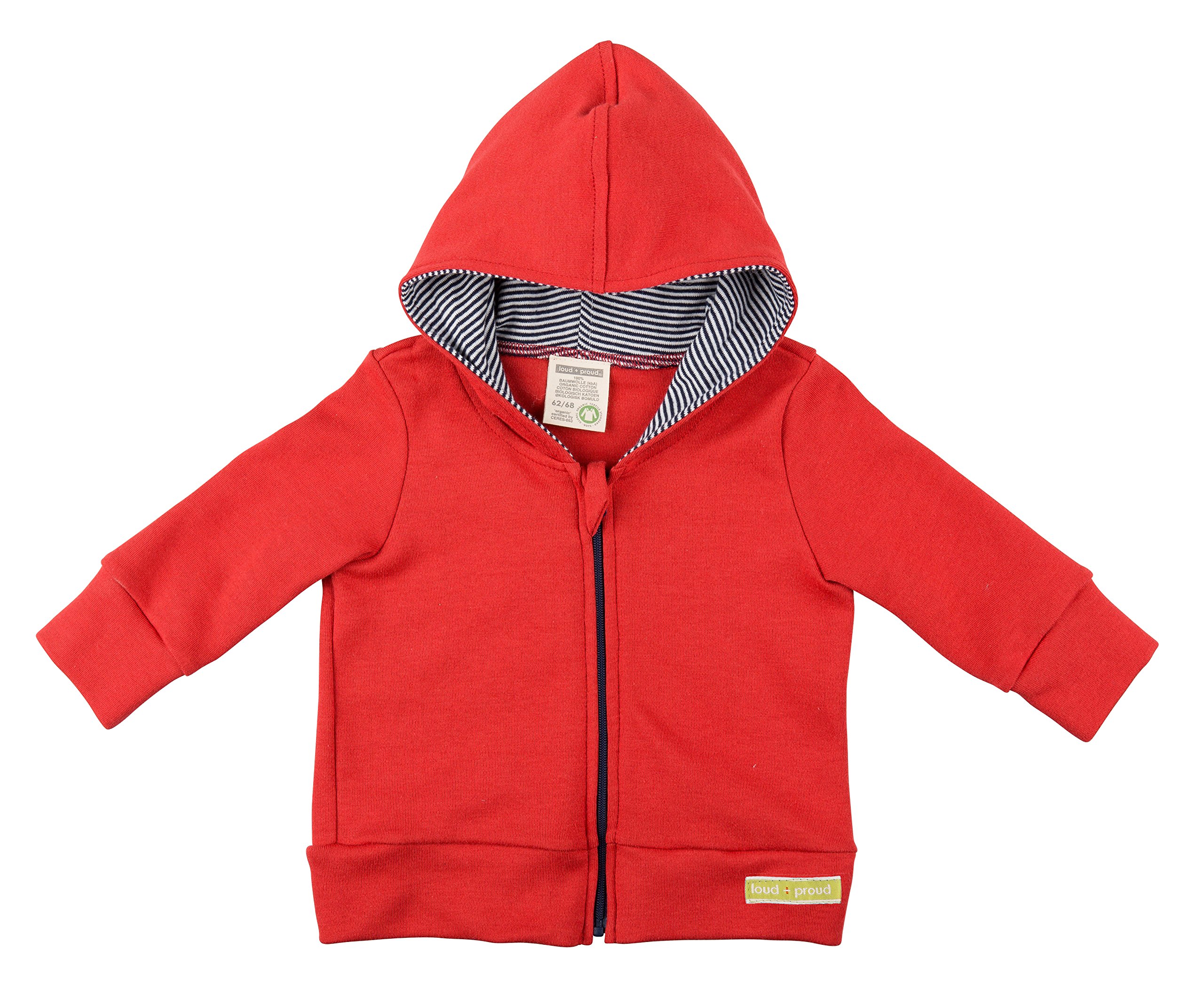 Loud+Proud Baby Boys 0-24m M302 Jacket, Red-Rot (Tomato), 0-3 Months