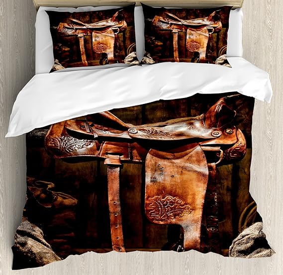 Ambesonne Western Duvet Cover Set, American West