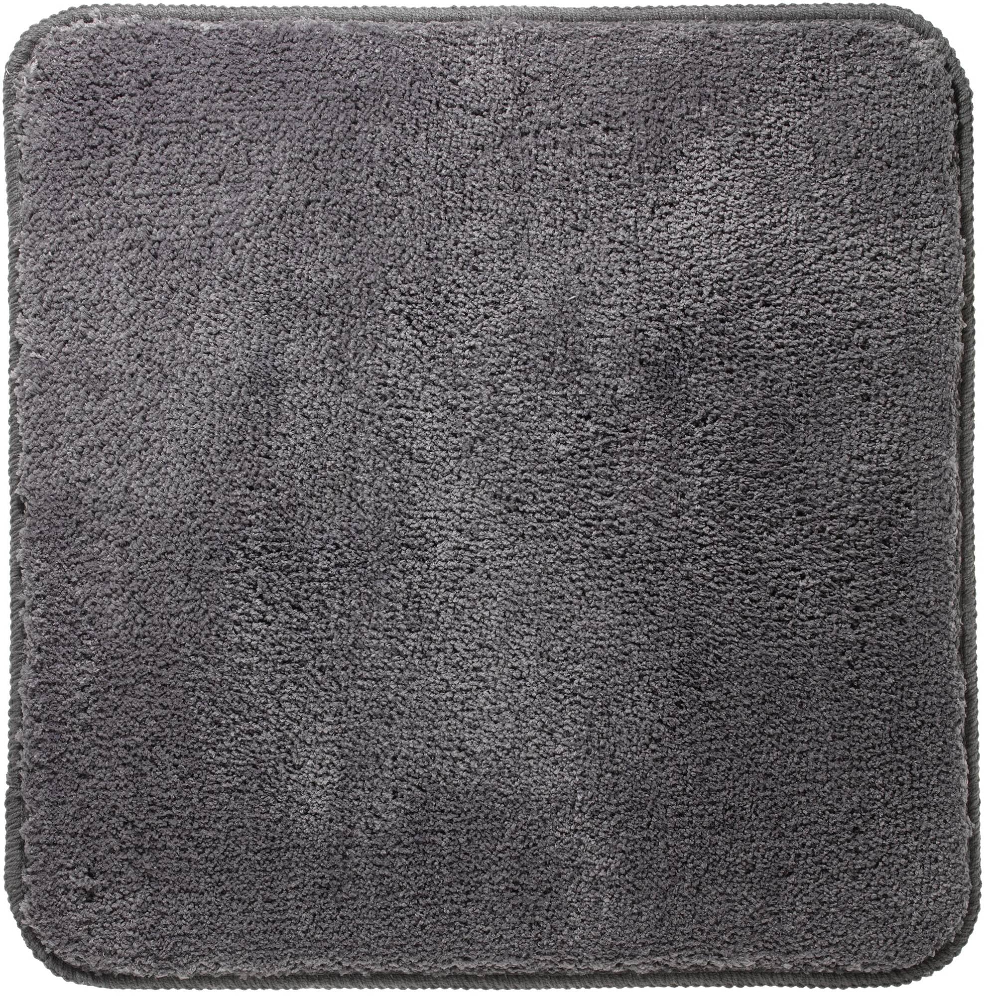 Sealskin Angora Bath Mat, Polyester, Grey, 60 x 2 x 60 cm