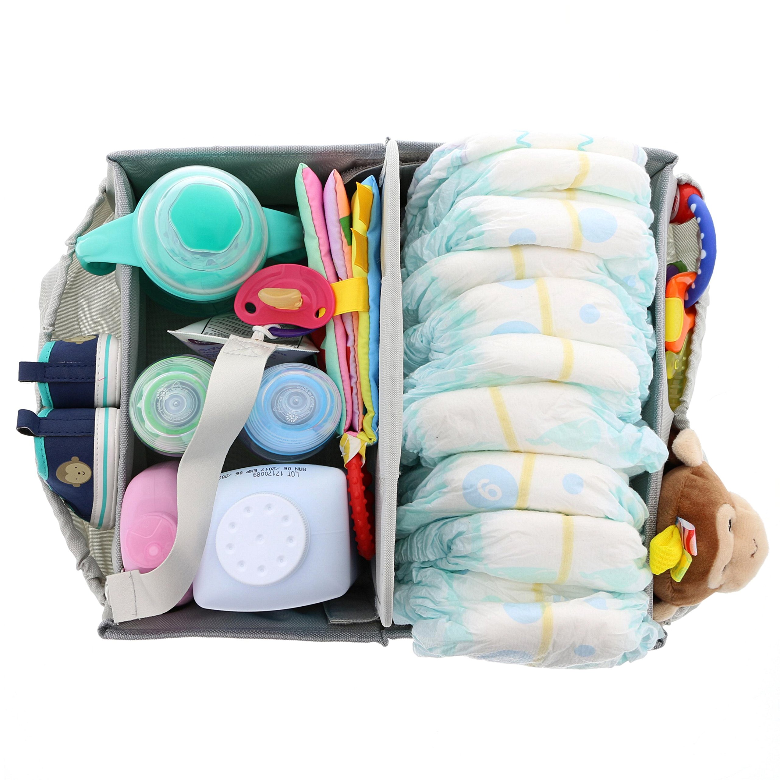 Galleon Diaper Caddy Organizer & Changing Pad Easy Storage And Portable For Travel. Great For