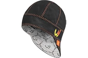 Welder Nation 8 Panel Soft, 10 oz Light Weight Cotton Welding Cap, Durable for Safety and Protection While Welding. Stick ARC
