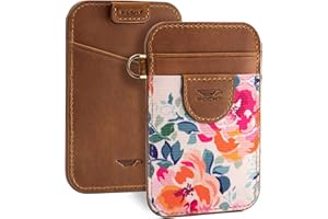 POCKT Slim Card Holder Wallet For Men and Women - Minimalist Front Pocket Wallet Elastic Credit Card Holder Genuine Leather RFID Blocking Card Case Wallets | Season