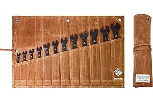 IRONCUBE Tool Pouch, Roll-Up Storage Bag for Hand Tools & Wrenches