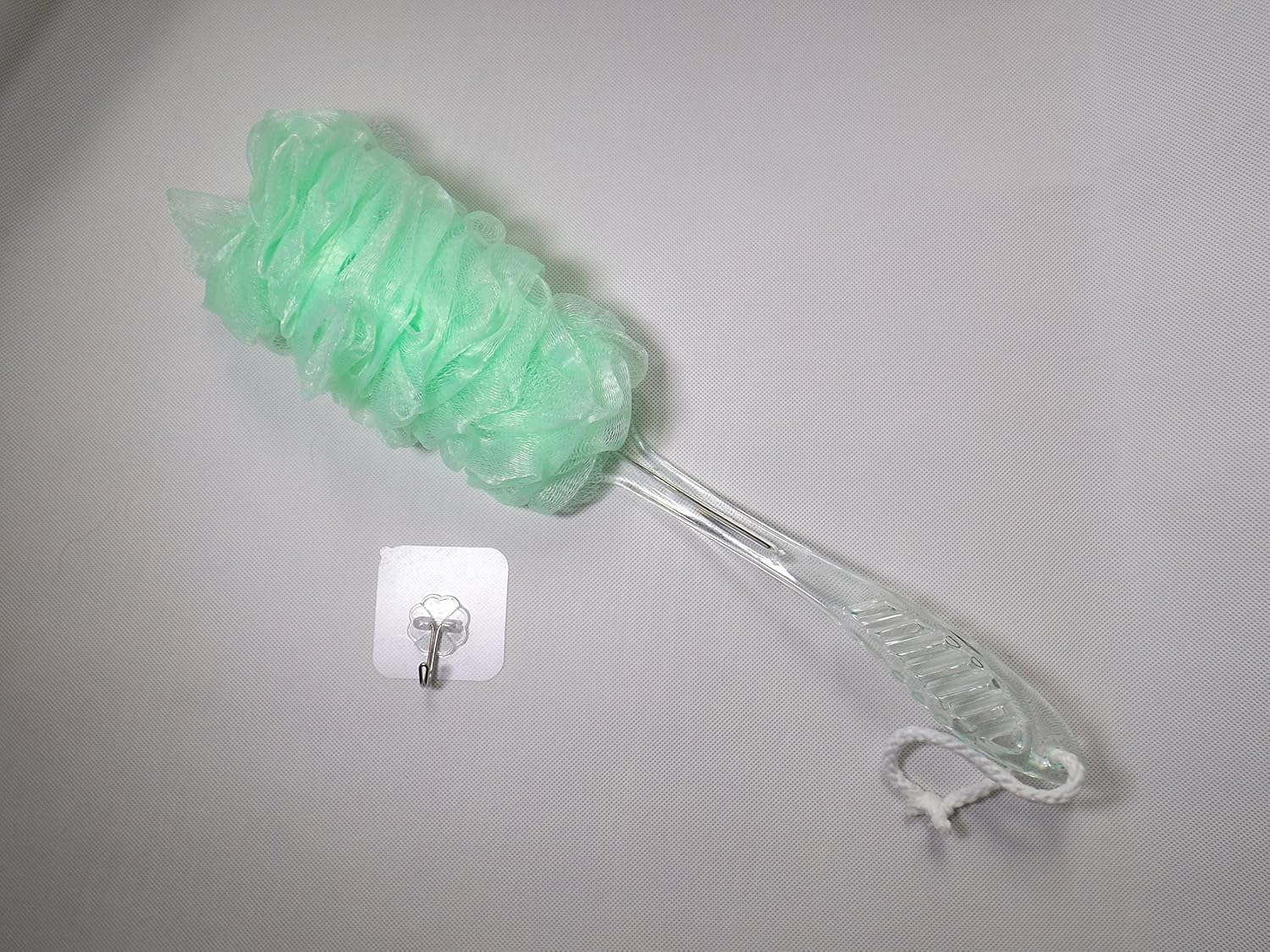 Body Puff Bath Sponge Soft Brush Green Crystal Handle for Seniors Elder Elderly Aged Disabled Patients Arthritis Sufferers Pregnant Maternity Ladies (GREEN) : Beauty