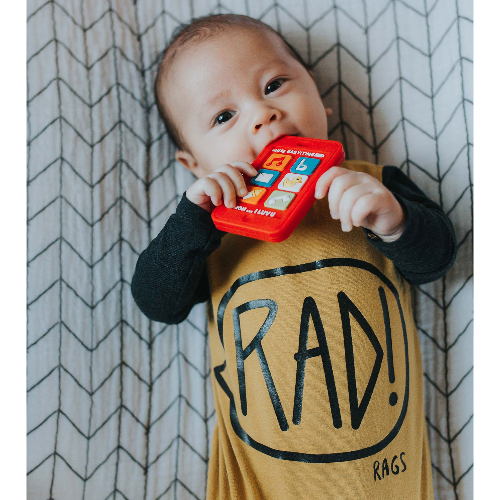 cell phone teething toy