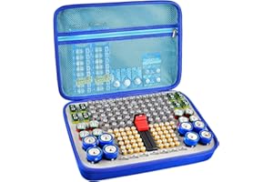 Battery Organizer Storage Holder, 150+ Batteries Storage Containers Box with Battery Tester Fits for AA AAA 9V C D Lithium 3V