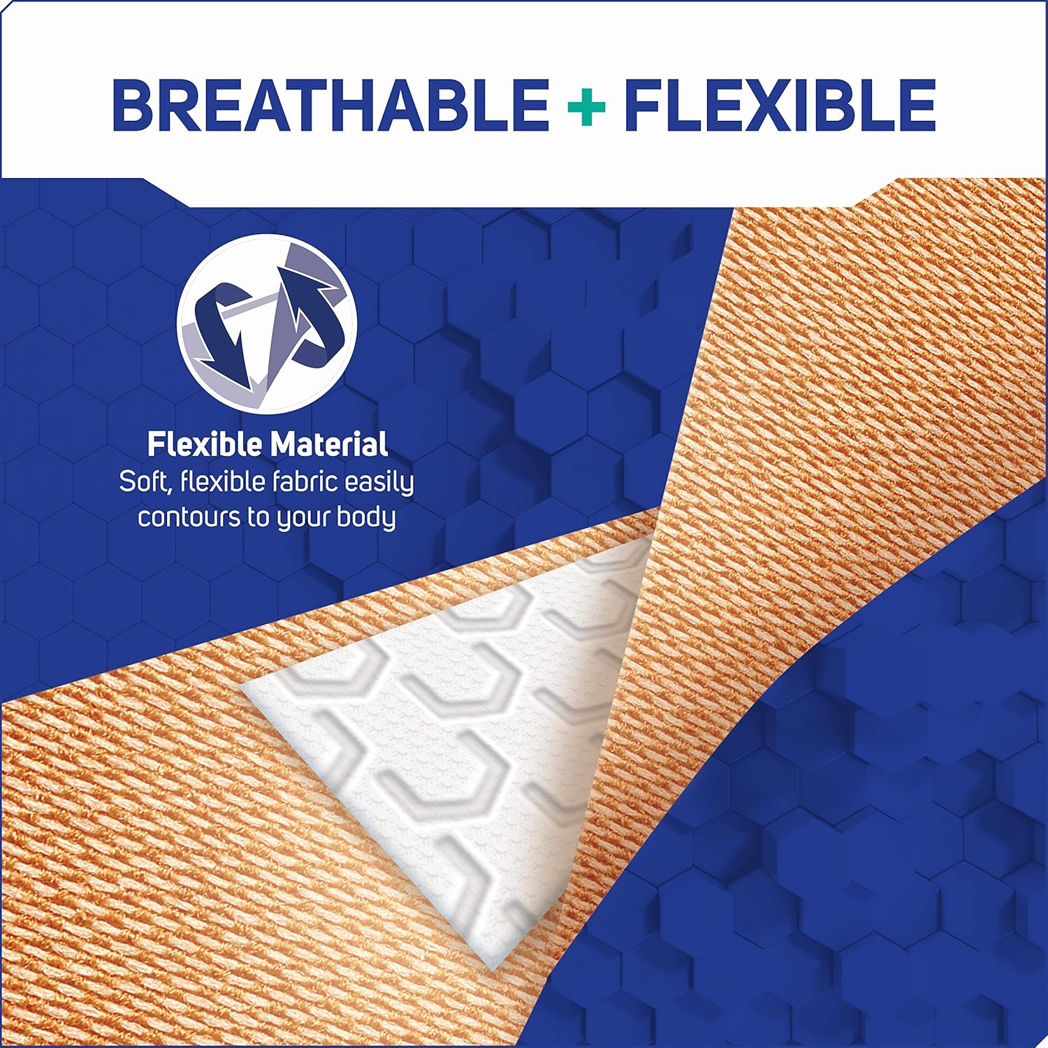 Care Science Antibacterial Fabric Adhesive Bandages, 100 ct Assorted Sizes | Flexible + Breathable Protection Helps Prevent Infection for First Aid and Wound Care: Health & Personal Care