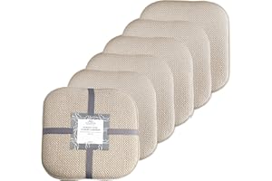 Marina Decoration Premium Thick Comfortable Cushion Memory Foam Chair Pads Honeycomb Pattern Nonslip Rubber Back Seat Topper 