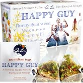 Dr. Lu&rsquo;s Happy Tea for Guy | 100% Natural Energy Tea for Men | Supports Prostate, Vitality &amp; Fertility | 11-Herb Blend with Maca, Corn Silk &amp; Hibiscus in Corn Fiber Tea Bags Made in USA
