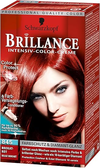 Schwarzkopf Brillance Intensive Color Creme Level 3 845 Color Brocade Red Amazon De Beauty