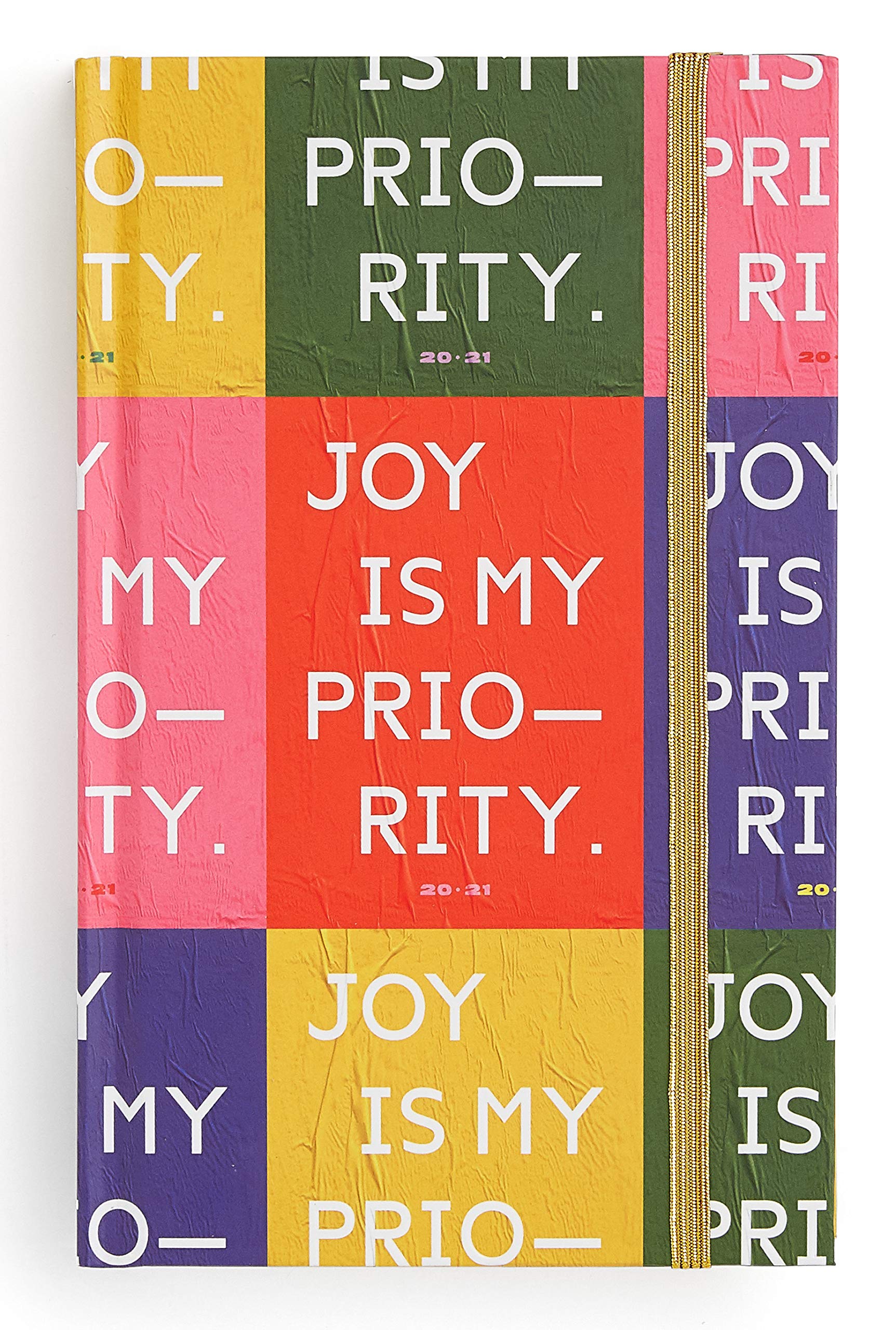 Ban.do 17 Month 2020-2021 Classic Daily Diary with Weekly & Monthly Views, August 2020 - December 2021, Hardcover Self-Care Planner with Stickers, Goal/Reflection Pages, Cool Art, Joy is My Priority