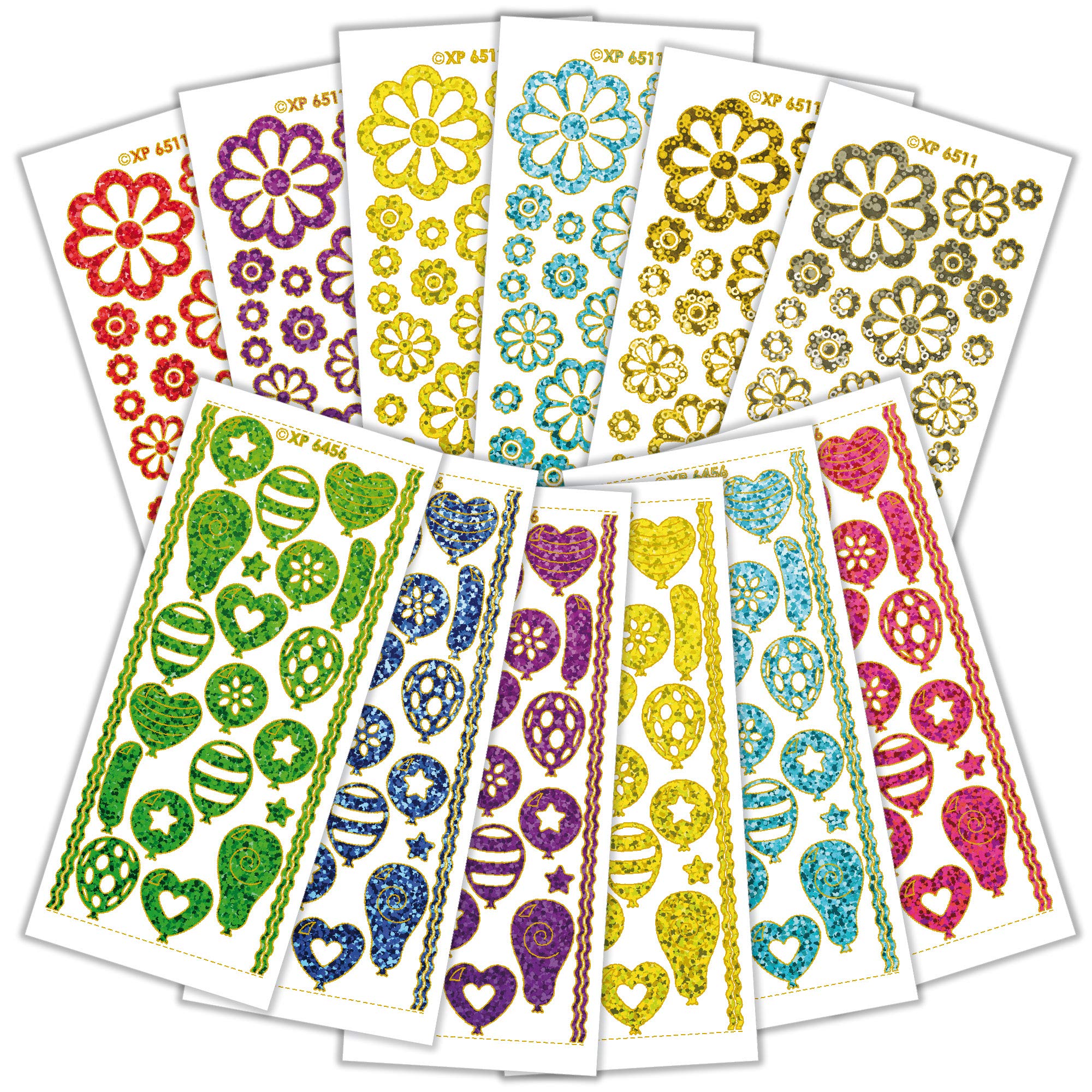 Peel Off Stickers in Holographic Party Style 2