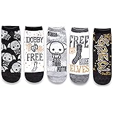 Harry Potter Women's Dobby 5 Pack Ankle Socks