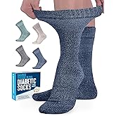 Doctor's Select Bamboo Viscose Diabetic Socks Women - 4 Pairs Crew Womens Diabetic Socks Size 6-9
