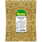 Coriander Seeds 1lb by Nirwana Whole Coriander for Cooking, Baking, and Spices Perfect for Curry, Spice Mixes, and Teas