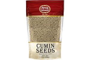 Spicy World Whole Cumin Seeds 7 Oz Resealable Bag