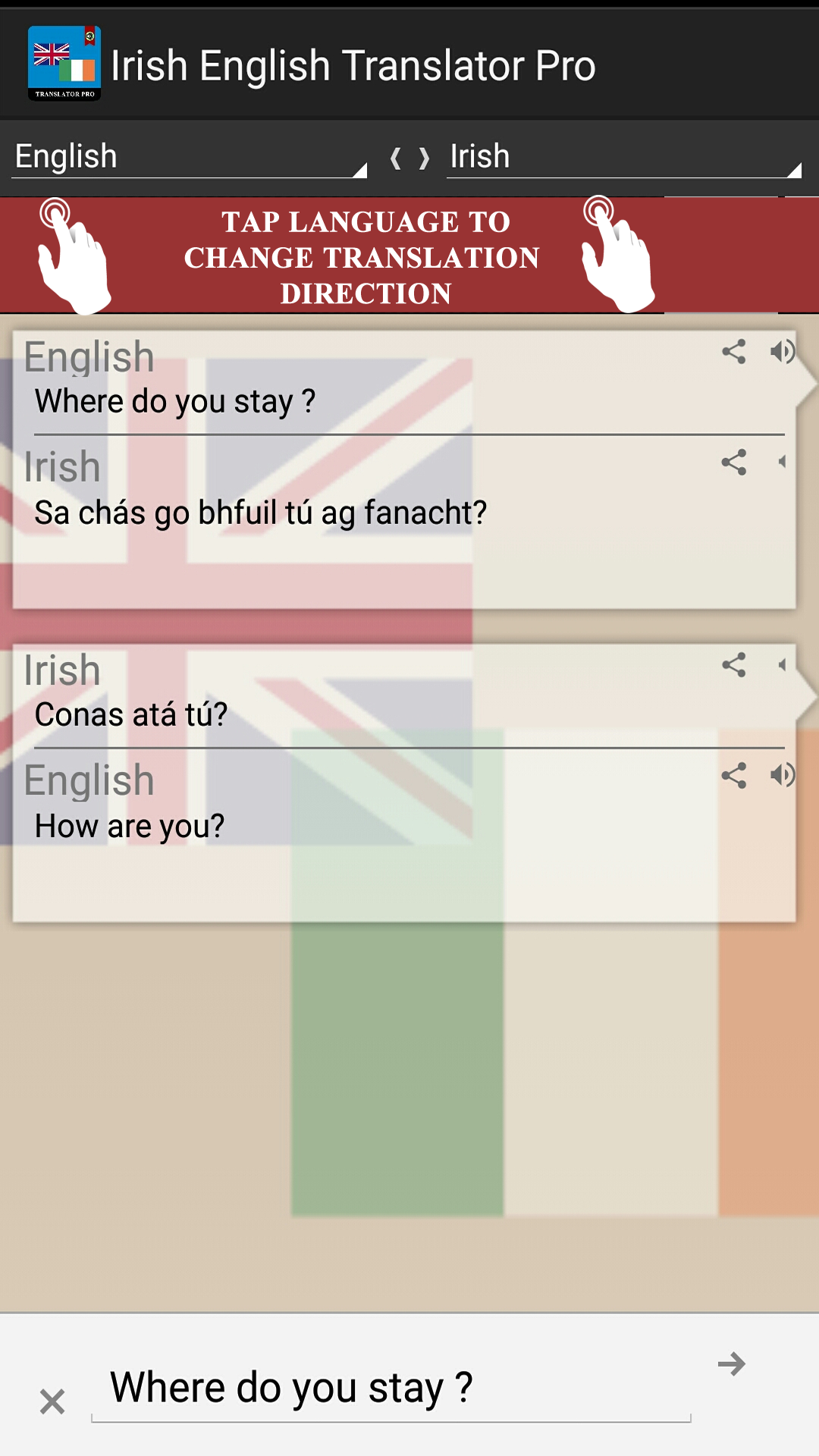 Irish English Translator Pro Appstore for Android