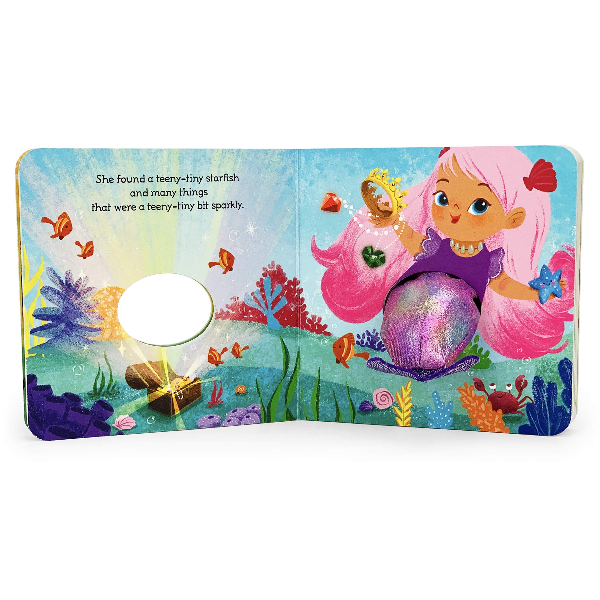 Teeny Tiny Mermaid Finger Puppet Board Book, Mythical & Magical Book for Mermaid Lovers Ages 1-4