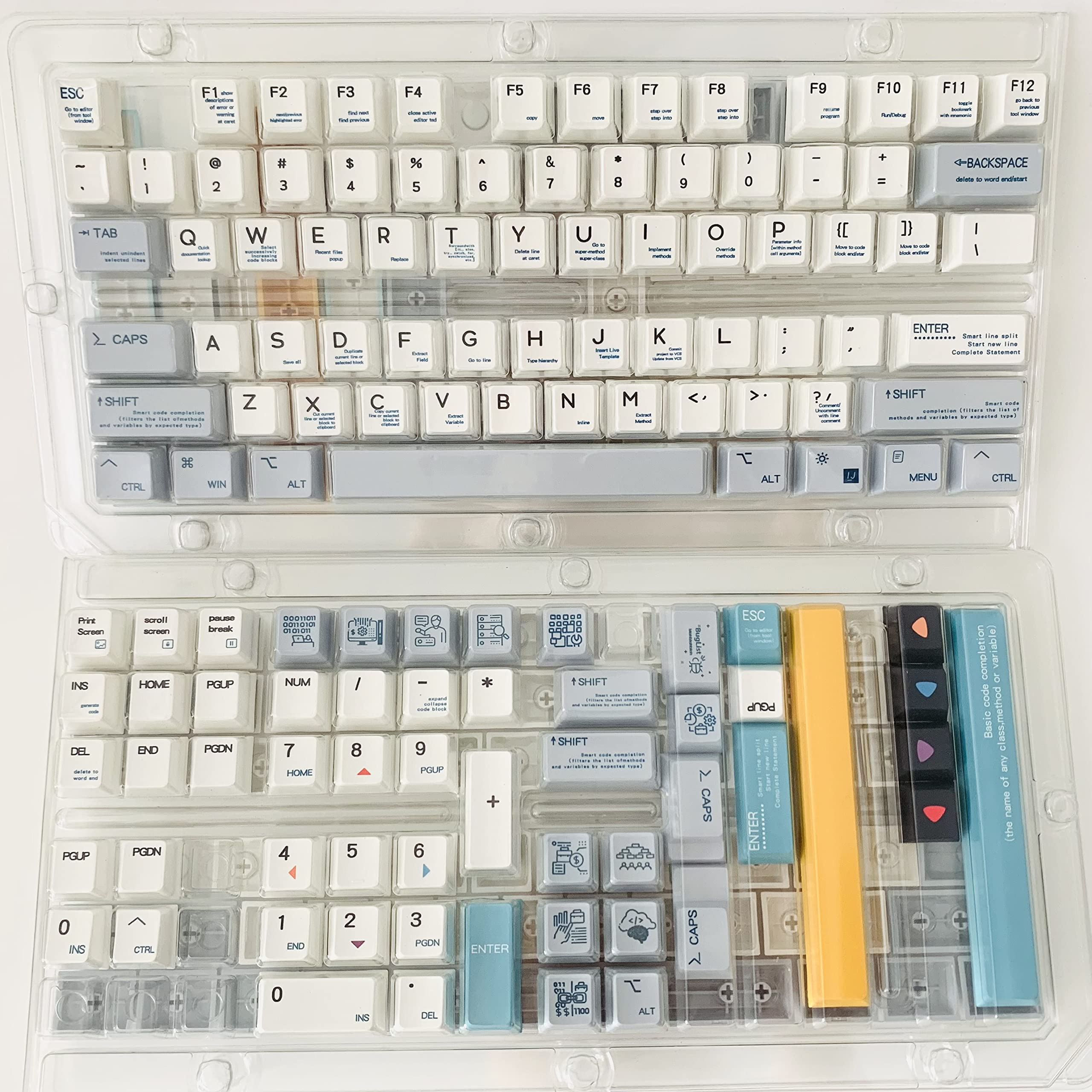 Mua ILYCHEEGAMI PBT Keycaps - Programmer Theme Keycaps Cherry Profile ...