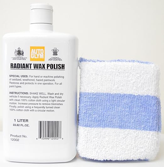 AutoGlym Radiant Wax Polish 1 Ltr. with Free Applicator Amazon.co.uk