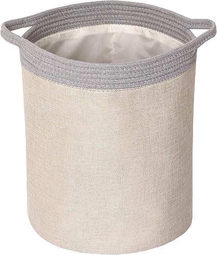 Miracle Baby Panier De Rangement Pour Chambre D Enfant Organisateur Etanche Avec Poignees De 15 X 13 Poubelle Pour Enfant Panier A Linge Chambre A Coucher Salle De Bains Kaki Gris Amazon Fr Bebes