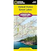 United States, Great Lakes Map (National Geographic Adventure Map, 3124)